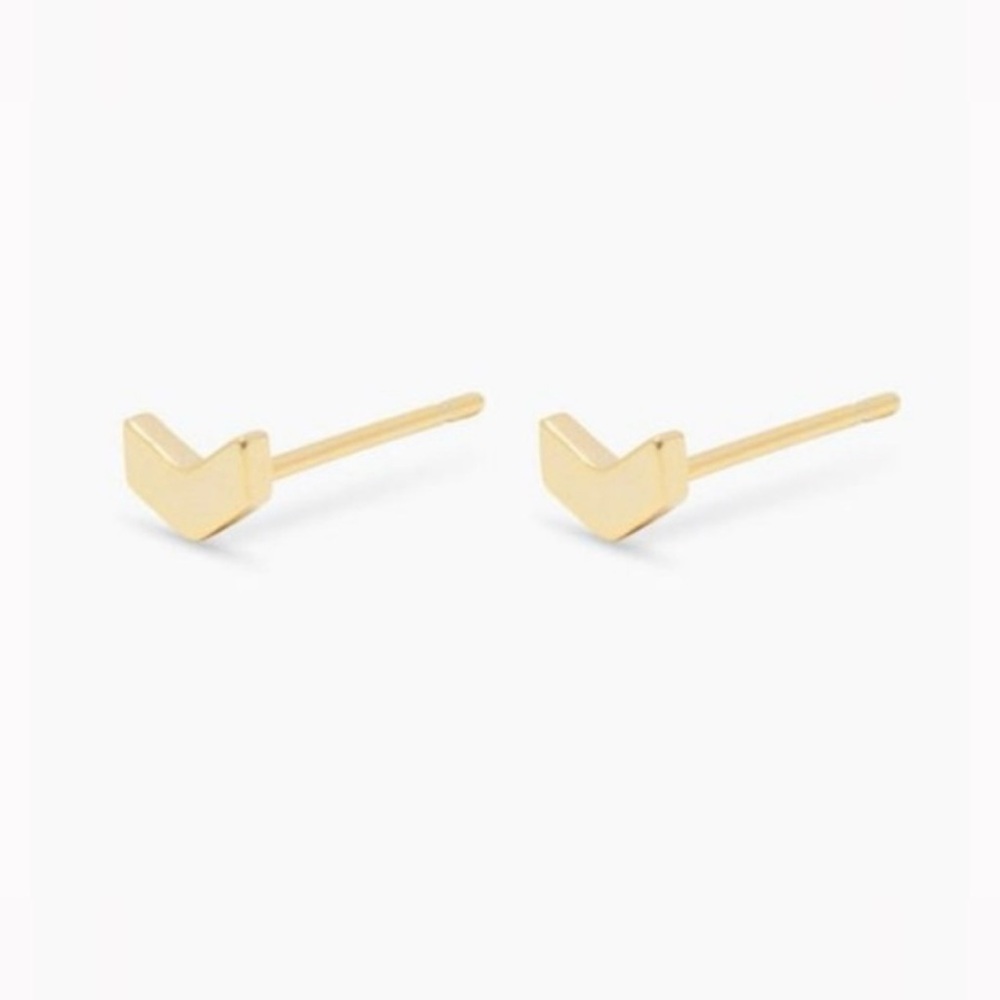 Gorjana Venice Chevron Stud Earrings